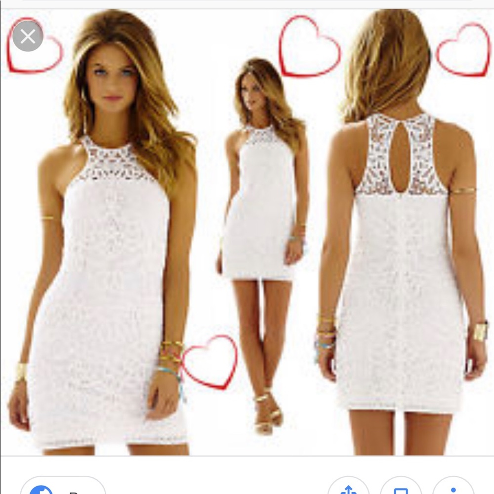 Lilly Pulitzer white crochet dress